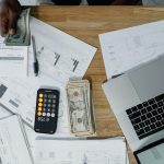 Illustration of remote work with laptop and text about high-paying jobs.