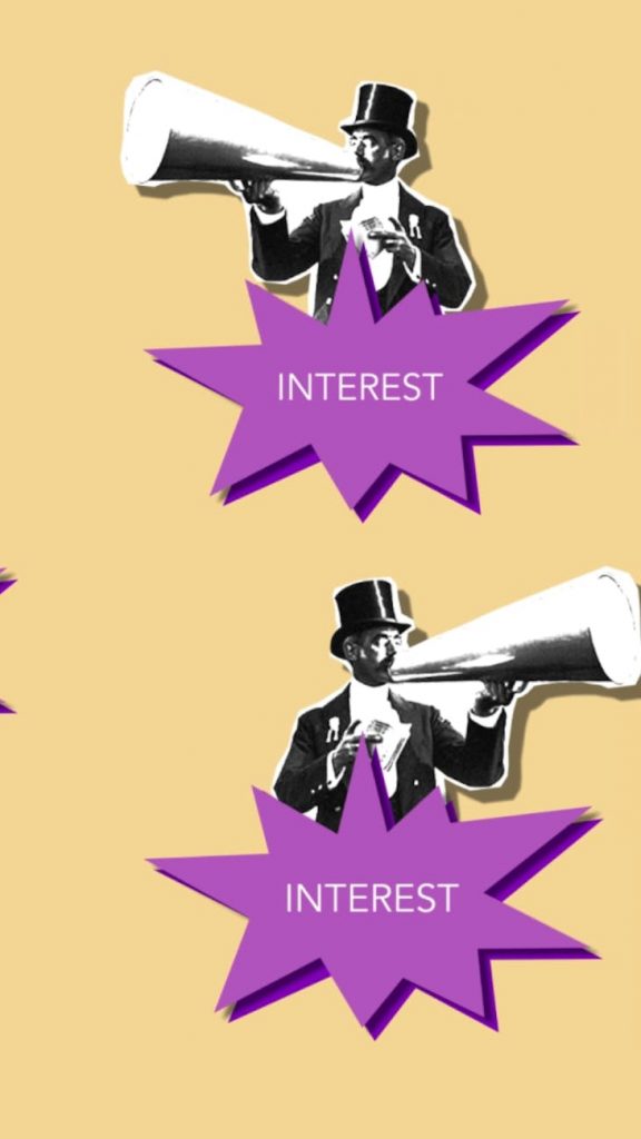 A graph showing compound interest growth over time.